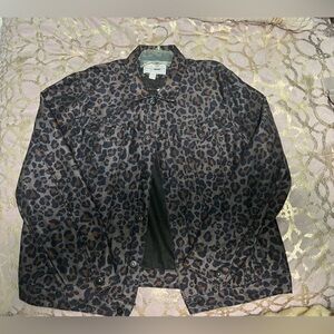 Brand New w/tags animal print denim jacket and jeans. Jacket (XXL) Jeans (42)